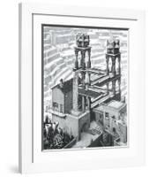 Waterfall-M^ C^ Escher-Framed Art Print