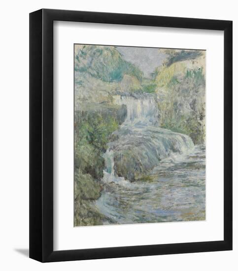 Waterfall-John Henry Twachtman-Framed Art Print