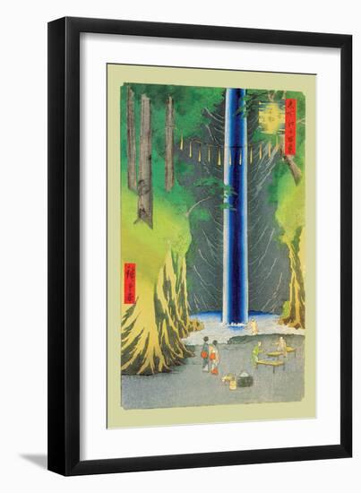 Waterfall-Ando Hiroshige-Framed Art Print