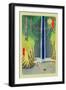 Waterfall-Ando Hiroshige-Framed Art Print