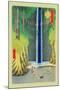 Waterfall-Ando Hiroshige-Mounted Art Print