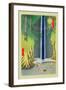 Waterfall-Ando Hiroshige-Framed Art Print