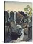 Waterfall-James Dickson Innes-Stretched Canvas