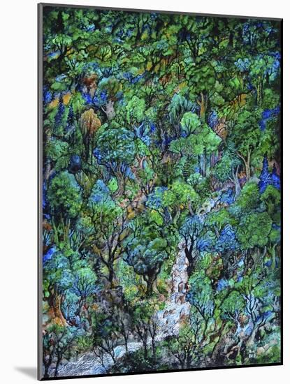 Waterfall-Bill Bell-Mounted Giclee Print