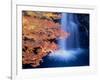 Waterfalls and Autumn Leaves-null-Framed Photographic Print