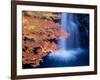 Waterfalls and Autumn Leaves-null-Framed Photographic Print