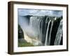 Waterfalls and Rainbows, Victoria Falls, Unesco World Heritage Site, Zambia, Africa-D H Webster-Framed Photographic Print