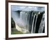 Waterfalls and Rainbows, Victoria Falls, Unesco World Heritage Site, Zambia, Africa-D H Webster-Framed Photographic Print