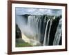 Waterfalls and Rainbows, Victoria Falls, Unesco World Heritage Site, Zambia, Africa-D H Webster-Framed Photographic Print