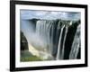 Waterfalls and Rainbows, Victoria Falls, Unesco World Heritage Site, Zambia, Africa-D H Webster-Framed Photographic Print