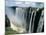 Waterfalls and Rainbows, Victoria Falls, Unesco World Heritage Site, Zambia, Africa-D H Webster-Mounted Photographic Print