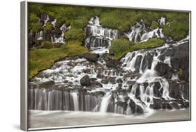 Waterfalls at Hraunfossar, Iceland, Polar Regions-James-Framed Photographic Print