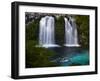 Waterfalls at Ojos Del Caburga, Araucania Region, Chile-Scott T. Smith-Framed Premium Photographic Print