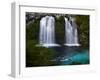 Waterfalls at Ojos Del Caburga, Araucania Region, Chile-Scott T. Smith-Framed Premium Photographic Print