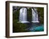 Waterfalls at Ojos Del Caburga, Araucania Region, Chile-Scott T. Smith-Framed Photographic Print