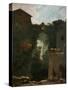 Waterfalls at Tivoli-Jean-Honoré Fragonard-Stretched Canvas