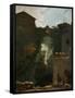 Waterfalls at Tivoli-Jean-Honoré Fragonard-Framed Stretched Canvas