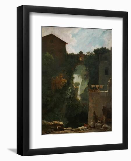 Waterfalls at Tivoli-Jean-Honoré Fragonard-Framed Giclee Print