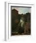 Waterfalls at Tivoli-Jean-Honoré Fragonard-Framed Giclee Print