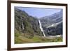 Waterfalls Cascade Down the Karst Limestone Cliffs of the Cirque De Gavarnie-Nick Upton-Framed Photographic Print