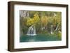 Waterfalls in Autumn, Milanovac Lake, Lower Lakes, Plitvice Lakes Np, Croatia, October 2008-Biancarelli-Framed Photographic Print