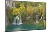 Waterfalls in Autumn, Milanovac Lake, Lower Lakes, Plitvice Lakes Np, Croatia, October 2008-Biancarelli-Mounted Photographic Print