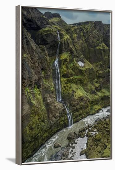 Waterfalls in the Markarfljot River Canyon, Iceland-Arctic-Images-Framed Photographic Print