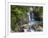 Waterfalls in the Sunik water grove, Lepenatal, Triglav national park, Julian Alps, Slovenia-Michael Jaeschke-Framed Photographic Print