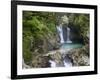 Waterfalls in the Sunik water grove, Lepenatal, Triglav national park, Julian Alps, Slovenia-Michael Jaeschke-Framed Photographic Print