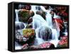 Waterfalls Kyoto Japan-null-Framed Stretched Canvas