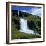 Waterfalls Near Seydisfjordur, East Iceland, Polar Regions-David Lomax-Framed Photographic Print