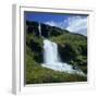 Waterfalls Near Seydisfjordur, East Iceland, Polar Regions-David Lomax-Framed Photographic Print