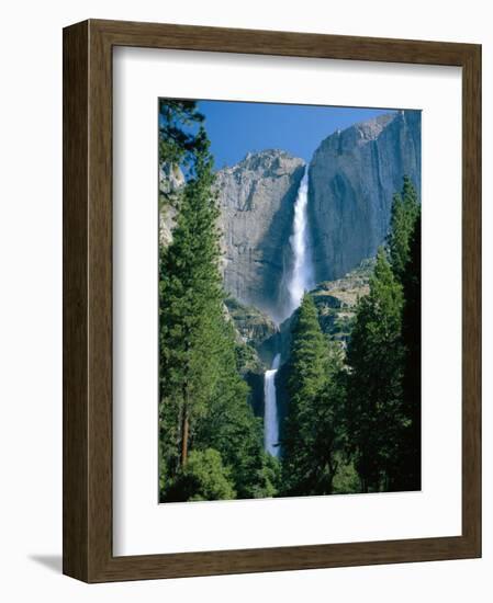 Waterfalls Swollen by Summer Snowmelt at the Upper and Lower Yosemite Falls, USA-Ruth Tomlinson-Framed Premium Photographic Print