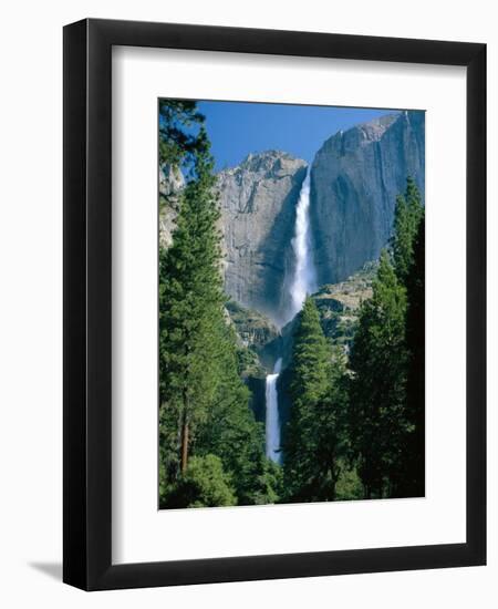 Waterfalls Swollen by Summer Snowmelt at the Upper and Lower Yosemite Falls, USA-Ruth Tomlinson-Framed Premium Photographic Print