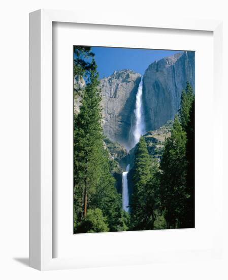 Waterfalls Swollen by Summer Snowmelt at the Upper and Lower Yosemite Falls, USA-Ruth Tomlinson-Framed Premium Photographic Print