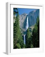 Waterfalls Swollen by Summer Snowmelt at the Upper and Lower Yosemite Falls, USA-Ruth Tomlinson-Framed Photographic Print