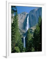 Waterfalls Swollen by Summer Snowmelt at the Upper and Lower Yosemite Falls, USA-Ruth Tomlinson-Framed Photographic Print