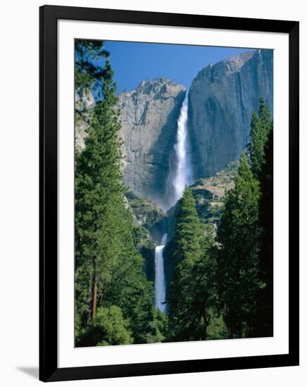 Waterfalls Swollen by Summer Snowmelt at the Upper and Lower Yosemite Falls, USA-Ruth Tomlinson-Framed Photographic Print