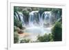 Waterfalls-null-Framed Art Print