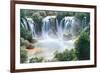 Waterfalls-null-Framed Art Print