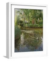 Waterflowers at Sunrise-Timothy Easton-Framed Giclee Print