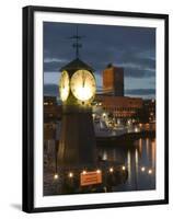 Waterfont Area with Aker Brygge, Oslo Norway-Russell Young-Framed Premium Photographic Print