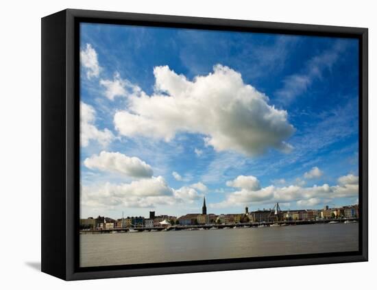 Waterford City Skyline from the North Bank of the River Suir, County Waterford, Ireland-null-Framed Stretched Canvas