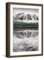 Waterfowl Lake Panel II BW with Color-Alan Majchrowicz-Framed Art Print