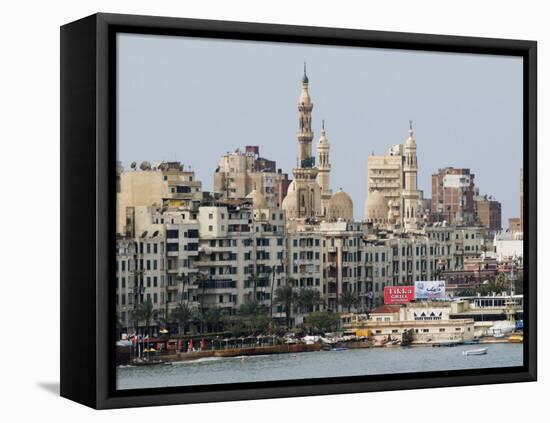 Waterfront and Al-Mursi Mosque, Alexandria, Egypt, North Africa, Africa-Schlenker Jochen-Framed Stretched Canvas