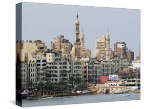 Waterfront and Al-Mursi Mosque, Alexandria, Egypt, North Africa, Africa-Schlenker Jochen-Stretched Canvas