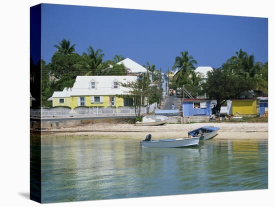 Waterfront and Beach, Dunmore Town, Harbour Island, Bahamas, West Indies, Central America-Lightfoot Jeremy-Stretched Canvas