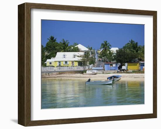 Waterfront and Beach, Dunmore Town, Harbour Island, Bahamas, West Indies, Central America-Lightfoot Jeremy-Framed Photographic Print