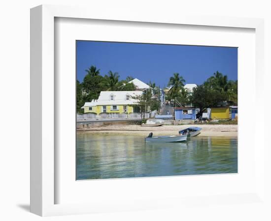 Waterfront and Beach, Dunmore Town, Harbour Island, Bahamas, West Indies, Central America-Lightfoot Jeremy-Framed Photographic Print