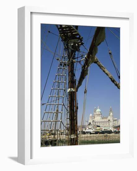 Waterfront and Dock Board Offices, Liverpool, Merseyside, England, United Kingdom, Europe-Scholey Peter-Framed Photographic Print